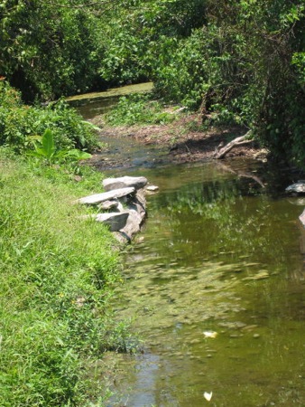 Washing stones in the Rio Blanco